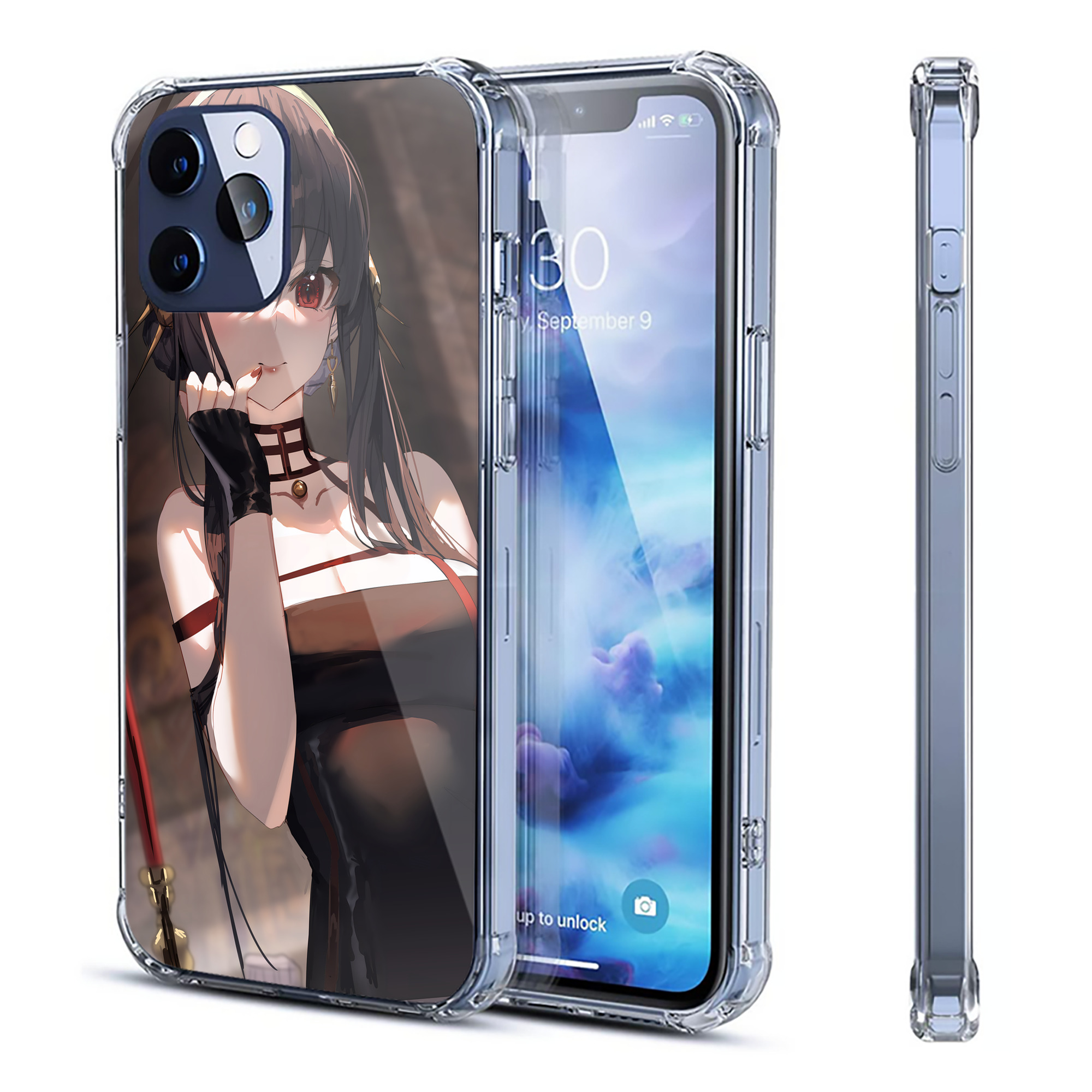 （画像用） SPY×FAMILY间谍家家酒 【iPhone 12シリーズ対応】透明スマホケース（クリアソフトケース）